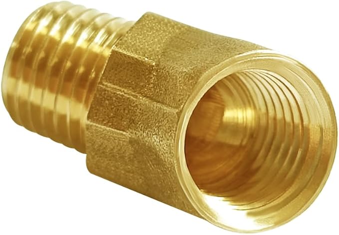 Joywayus 2PCS Brass 45 Degrees Elbow Pipe Fittings 1/4"NPT Male to 1/4"NPT Female Brass Fittings