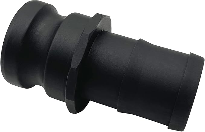 BITOBITOTU 2PCS Camlock Fittings Poly E-300 3" Type E Standard Couplings Cam lock Fittings Polypropylene Cam Groove Fitting Male Camlock with a Hose Shank (3 inch, Type E)