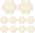 (10 Pack) EFIELD 1/2" Inch CPVC Slip Union, CTS x CTS Union Solvent Connection Fittings,(CPVC030-5-10PCS)