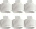 YSIL 6 Pack 3" Sewer Cleanout Cap NPT Cleanout Plug Male Adapter Male Threaded Pipe End Cap for Drain Pipe