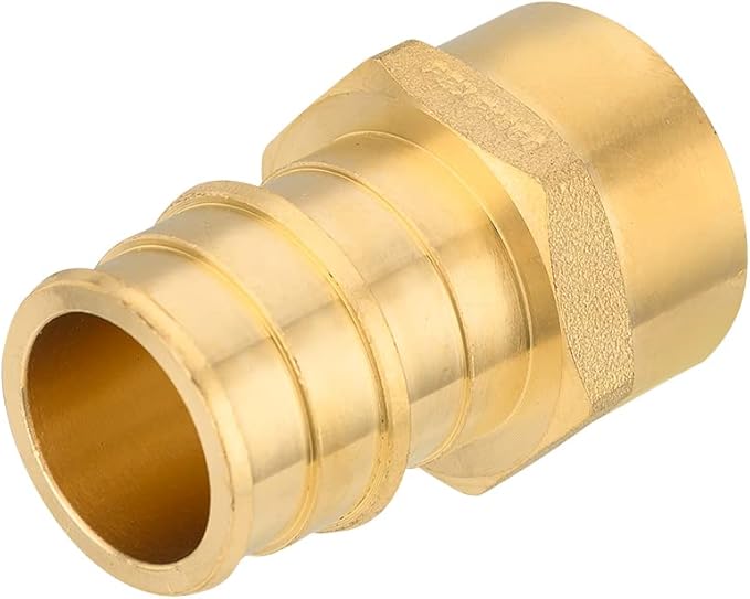 (Pack of 2) EFIELD Pex A Full Flow Expansion Brass Fittings 3/4"x 1/2" Female NPT Adapter, ASTM F1960,(PEX1960030-2PCS)