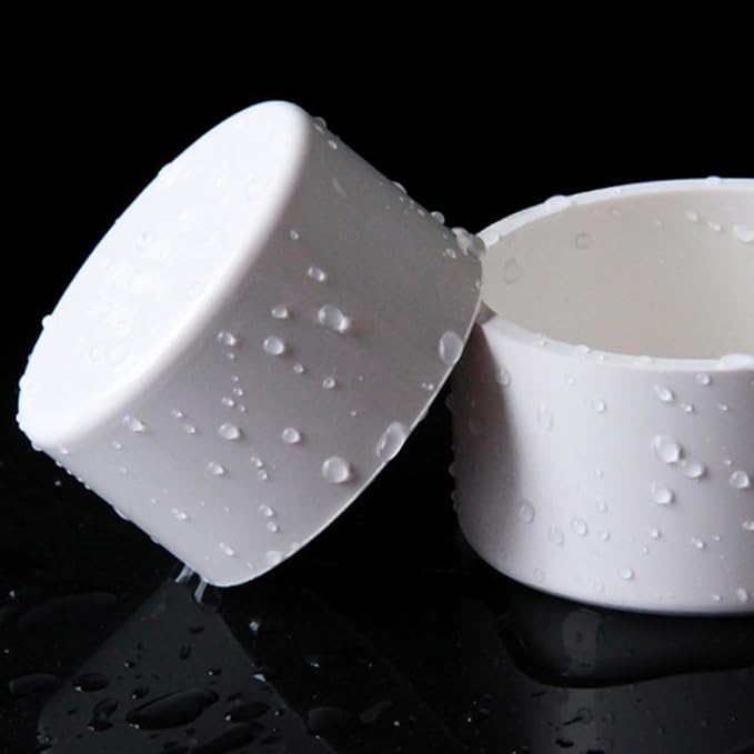 10 Pcs 1/2" White PVC Pipe End Cap Plug Adapter, 1/2" PVC End Cap Fittings for DIY Furniture Shelf Garden Support Structure