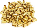 GASHER 200PCS Brass Compression Fitting, Brass Compression Insert Tube Support 1/4" Tube OD
