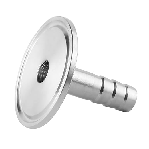 1.5" Tri Clamp to 3/4" Barb Fitting Stainless Sanitary Home Brew Adapter (Ferrule OD 50.5mm)