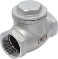 UNOX Stainless Steel Swing 1 1/2 Check Valve – SS304 CF8 Non-Return Valve for Water & Air Compressor Systems, Up to 200 PSI, Premium Threaded Construction – Prevents Backflow