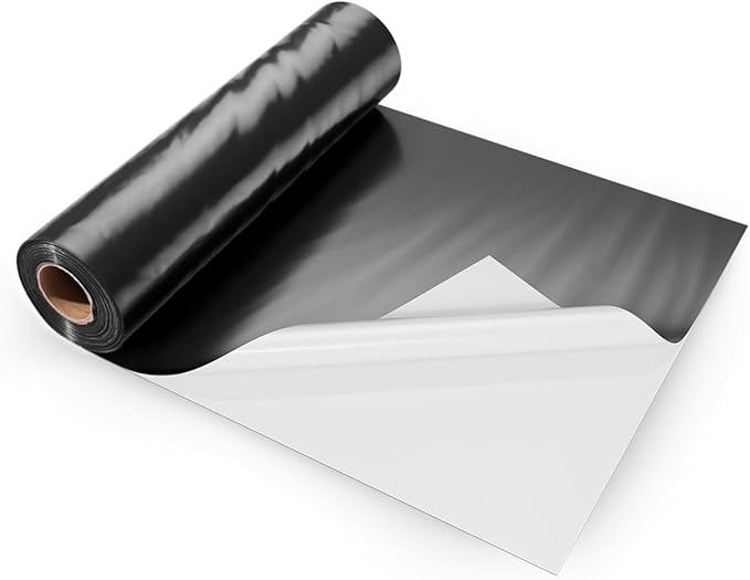 VEVOR 10 Mil Plastic Sheeting Heavy Duty 10' x 65', Thick Plastic Sheeting Roll, Plastic Drop Cloth Painters Tarp Covering for Crawl Space Vapor Barrier, Black and White Double-Sided, Multi-Purpose