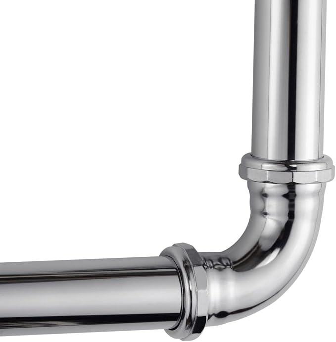 ZM Heavy-Duty 90-Degree Elbow with Slip-Joint Connection, Chrome