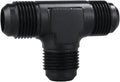 10AN Male Flare Tee Fitting Adapter T Union Aluminum Black