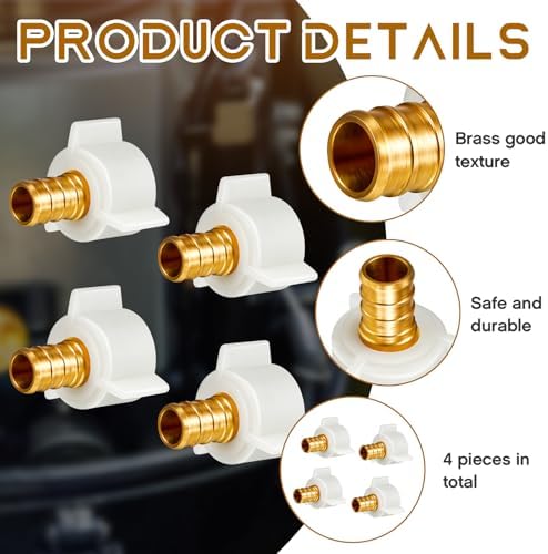 Fabbay 8 Pack 1/2 Inch Pex Fittings 1/2" NPT Female Threaded Swivel Adapter