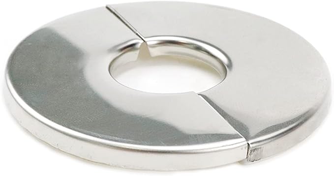 Wall Split Flange, Stainless Steel Round Escutcheon Plate for 0.91"/23mm Diameter Pipe, Pack of 4