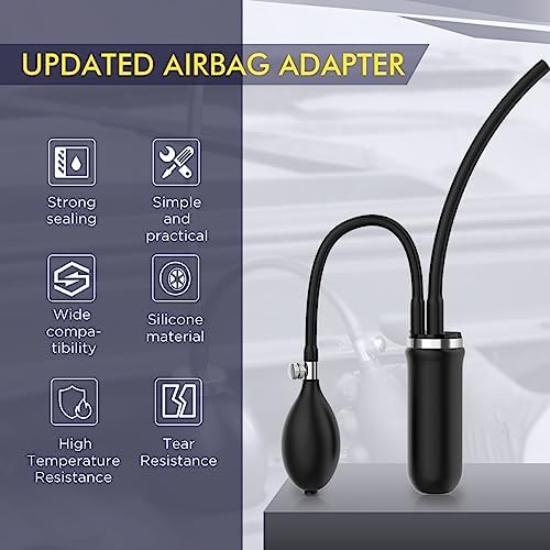 CMTOOL Universal Bladder Adapter Automotive Smoke Machine Inflatable Bladder, EVAP Smoke Machine Leak Tester Adaptor, Intake Exhaust Leak Detector Tool