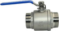 1Pcs 2'' Ball Valve, Heavy Duty Male NPT (MNPT) X Male NPT (MNPT) Thread with Long Handle Switch, Stainless Steel NPT Full Port Forged 1" Ball Valve for Water Oil and Gas, 1000 WOG