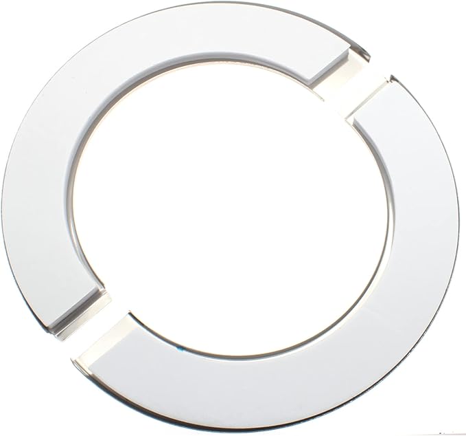 4 Pcs 4.0 Inch Wall Split Flange Stainless Steel Round Escutcheon Plate Wall-Mounted Self-Adhesive Water Pipe Cover for Water Pipe Faucet Decoration Accessories