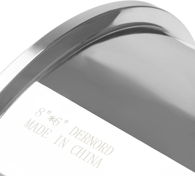 DERNORD Sanitary Fitting Reducer Fitting SUS304 Tri Clamp Ferrule Style 8" Tube OD to 6" Tube OD