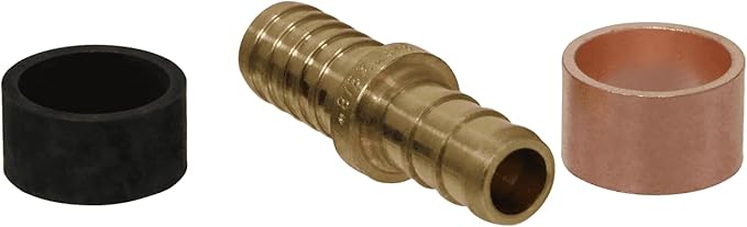 XFITTING 3/8 Inch Pex x 3/8 Inch PB (polybutylene) Slicing coupling with ring, Repair Kit, 31-2-2=2XX, 2 Pieces
