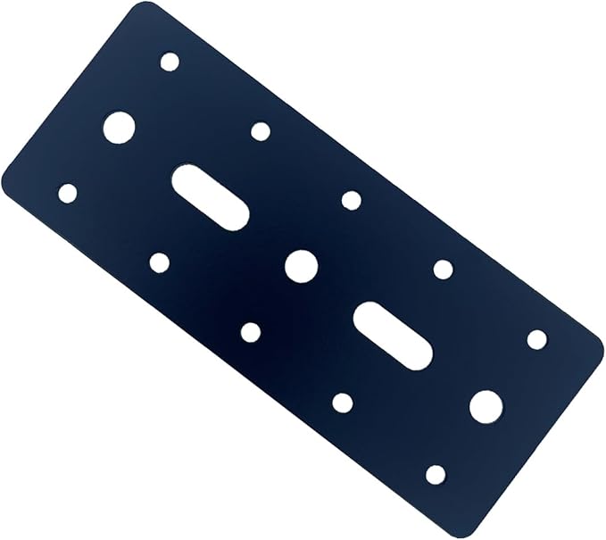 4 PCS 6"X2.5" Straight Steel Flat Plate,Heavy Duty Mending Plate Joining Brackets, Connecting Brackets, I Strap Metal Plate. Fit 4x4,6x6 for Repair House,Furniture,Straight Flat Plate for tress
