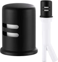 Dishwasher Air Gap Cover, Dishwasher Air Gap Cap for Kitchen Sink, Solid Brass Dishwasher Overflow Vent Cap Replacement Kit, Matte Black
