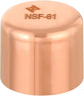 (Pack of 50) EFIELD 5/8-Inch Solder Copper Pipe End Cap (Plug), LF Copper Plumbing Fittings with Sweat Solder Connection, Pro Pack,(COPPER122)