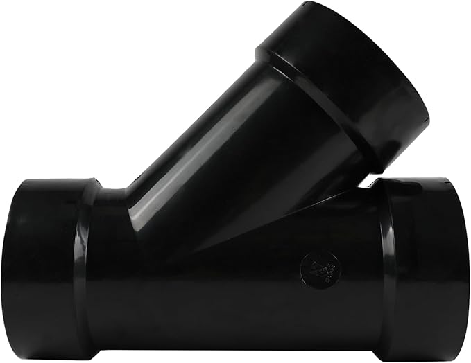 EFIELD 4 in. ABS DWV 45 Degree All Hub Wye Tee