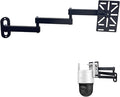 Movable L-Shaped Dome Camera Bracket, Used for Wall-Mounted Installation of Security Dome Cameras, Camera Installation, (Movable L-Shaped Bracket + Wall-Mounted Bracket) (7.8in+7.8in+7.8in)