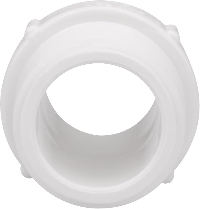 20Pack 3/4 Inch PVC Nipple Male Thread Coupling Adapter Connector (Male x Male) 3/4" PVC NPT Male Thread Coupling Pipe Fitting for Thread plumbing Pipe, Home or Industrial Use, Schedule 40