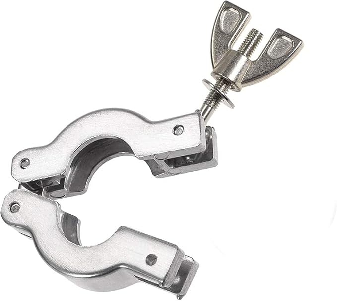 SHERICH KF16 Flange Size NW16 Aluminum Wing Nut Clamp with O-shaped Aluminum Core Ring Fluororubber Ring Kit, Vacuum Connector (KF-16)