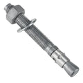 3/4 x 6-1/4 inch Wedge Concrete Anchors kit Galvanized Carbon Steel, Expansion Screw Bolt Heavy Duty Fasteners for Masonry Concrete (Pack of 10)