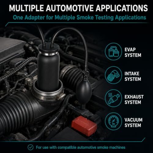 Automotive Smoke Machine Adapter, Inflatable Bladder for EVAP Leak Testing