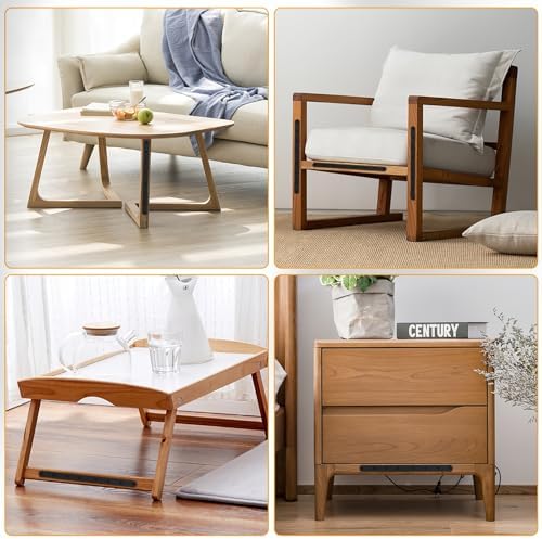 Flat Straight Braces, Black Mending Plate, Heavy Duty Metal Straight Brackets, Repair Joining Bracket, Repair Plates Fixing Bracket Connector for Wood, Furniture, with Screws
