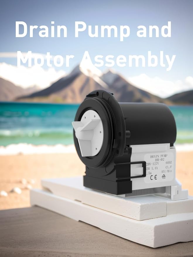 Upgraded Drain Pump Replacement for LG Front Load Washers, Replaces 4681EA2001T,4681EA1007G, 4681EA2001D, 4681EA2001N ER4681EA2001T, LP1007G, LP2001T, with 11 Inches Washer Spring Expansion Tool