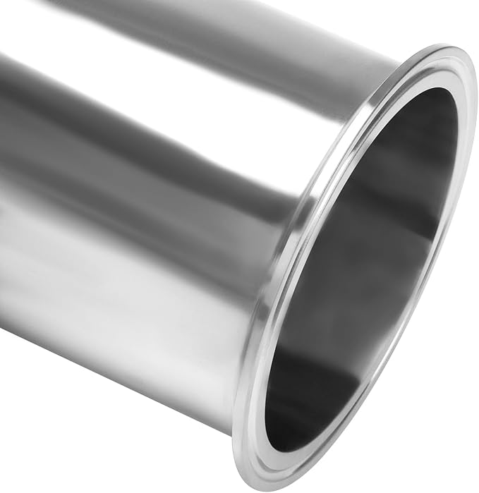 DERNORD Reducing Clamp Tee 3 Way Stainless Steel 304 Sanitary Fitting (Pipe OD: 4 inch x 4 inch x 3 inch)