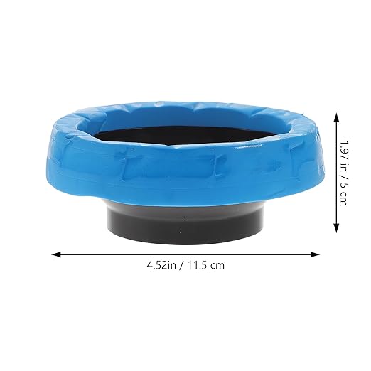 2pcs Toilet Wax Ring Replacement Seal Kit High Polymer Rubber Gasket Compact Flange Fits Waste Lines for Home Office Toilets