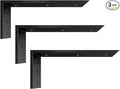 Countertop Support Bracket 10 inch 3 Pack Granite Countertop Bracket 10" x 6" x 2 1/2" Heavy Duty Shelf Bracket L Bracket Mantel Corbels for Wood/Quartz/Concret/Laminate Countertops