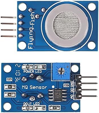 ACEIRMC 5pcs MQ-7 Gas Sensor Detector Monitor Module for Arduino Raspberry Pi ESP8266 MQ-7 5V DC (MQ-7)
