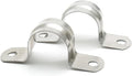 25PCS M25 (1 Inch) Conduit Clamps, Stainless Steel Two Hole Strap U Bracket Rigid Pipe Strip, Cable Clamp Hanger with 2 Holes Fit for 1 inch Pipes OD