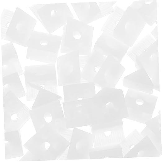 DOITOOL 1set Drywall Repair Clips Angle Back Plate Corner Code Plastic Conical Anchors Self-Tapping Screws for Easy Installation
