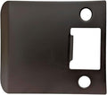 QCAA Solid Brass Extended Lip Strike, 3''X2-1/4", Oil-Rubbed Bronze, 1 Pack, Made in Taiwan