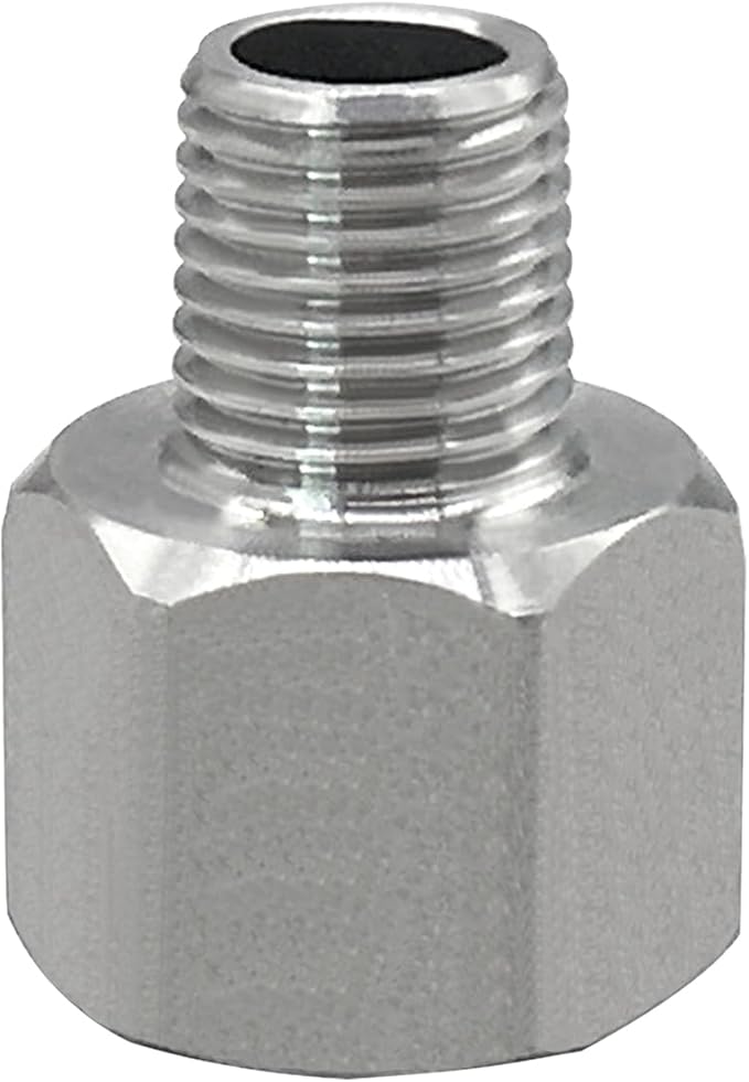 Stainless Steel Reducer Adapter 1/4" NPT Female x 1/8" NPT Male (Pack of 5)