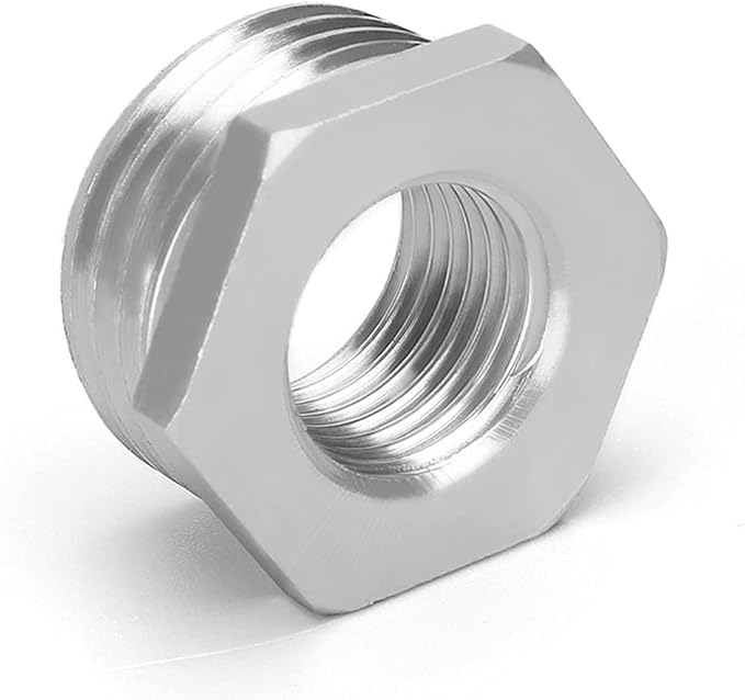 Joywayus Stainless Steel Hex Head Bushing Reducer Pipe Fitting 2 NPT Male × 3/4 NPT Female (Pack of 2)