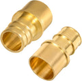 2 Pack Brass Expansion Female Sweat Adapter,1" Pex A Expansion x 1" Sweat Brass Expansion Fitting ONLY Full Flow For Pex-A Tubing Connection, NSF/ANSI 61 NSF 372 Certificate