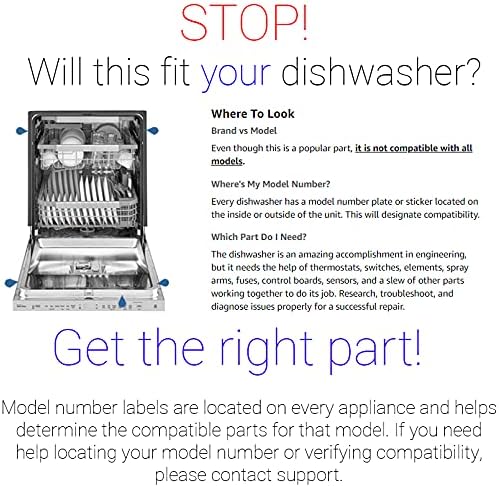 Supplying Demand W11412291 W11035709 Dishwasher Drain Pump Replacement Model Specific Not Universal