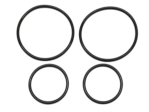 Captain O-Ring – Replacement O-Rings for Rusco/Vu-Flow Spin-Down, Sediment Trap Filters (2 Sets) [Select Size .75OR, 1OR, 1.5OR, or 2OR] (2" Filter (2OR) - 2 Sets)
