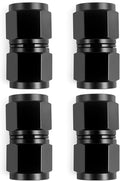 10AN Female to 10AN Female Straight Swivel Coupler Fitting Adapter 7/8-14UNF Thread Aluminium Anodized Black 4PCS