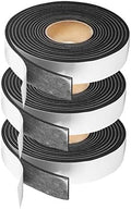 Foam Tape Weather Stripping Window Seal,1"Wx1/8"T High Density Seal Strip,Adhesive Closed Cell Weather Strip(Total 30FT,Black)