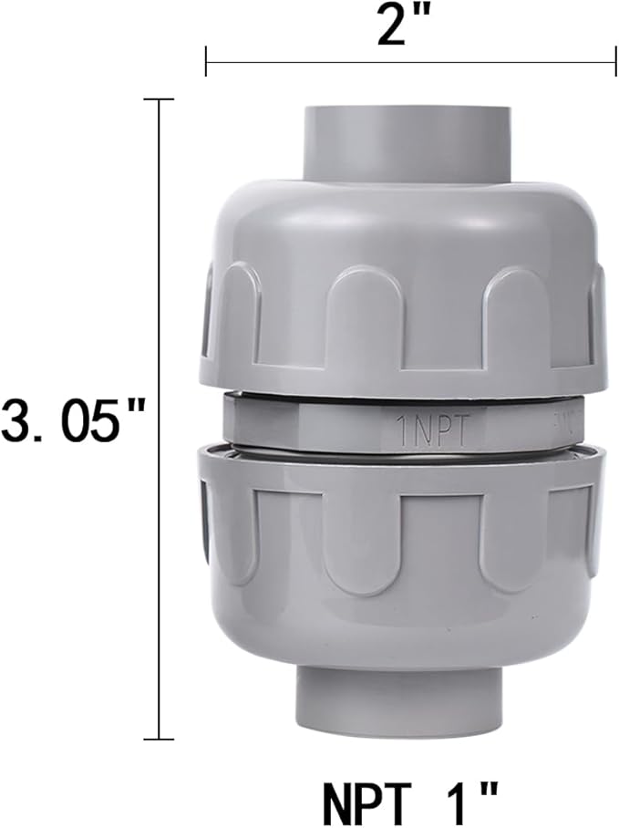 (1Pcs) NPT 1 inch Liquid-Tight Connector,PVC Flexible Conduit Double-Ended Connector,Straight 180 Degree,Two-Way Conduit Connector,Electrical Conduit Fittings