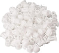 Hole Plugs 3/16" Plastic Flush Type Hole Plugs Snap in Locking Hole Tube Screw Caps Drilling Cover Plugs Fastener Covers for Kitchen Cabinet Furniture White 100 Pack