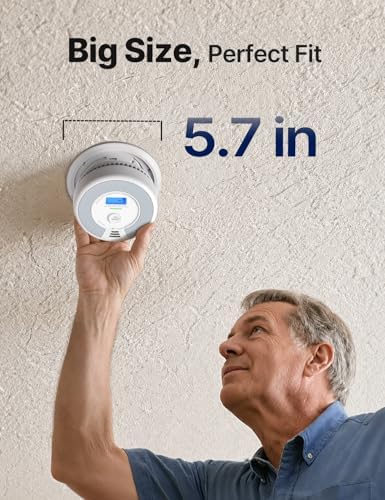 X-Sense Smoke Detector Carbon Monoxide Alarm Combo, XP0H-SN, 1-Pack