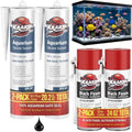 Kraken Bond Black Spray Waterfall Foam Sealant Straw Use 2x12 oz & Aquarium Silicone Sealant 2x10.1 fl. oz – Bundle for Vivarium, Terrarium, Fountain & Aquascape Background, Caulking Gun Not Included