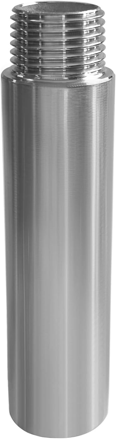 Beduan Stainless Steel Pipe Fittings, 3/4" NPT Male x 3/4" NPT Female Threaded, 6" Length Nipple Cast Pipe (Pack of 1)