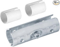 12 Sets Extend Joint Pipe Clamp Fits 1/2" EMT with PE Adapter Shims, Structural Coupling